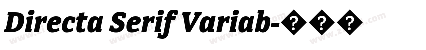Directa Serif Variab字体转换
